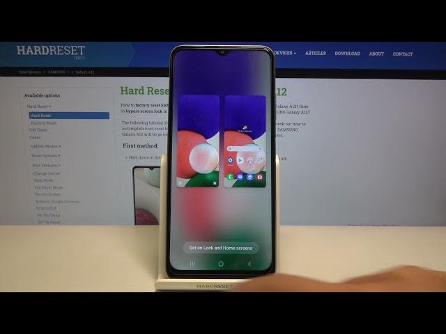 Video thumbnail for How to Change Wallpaper in SAMSUNG Galaxy A12s - Find Wallpaper Settings