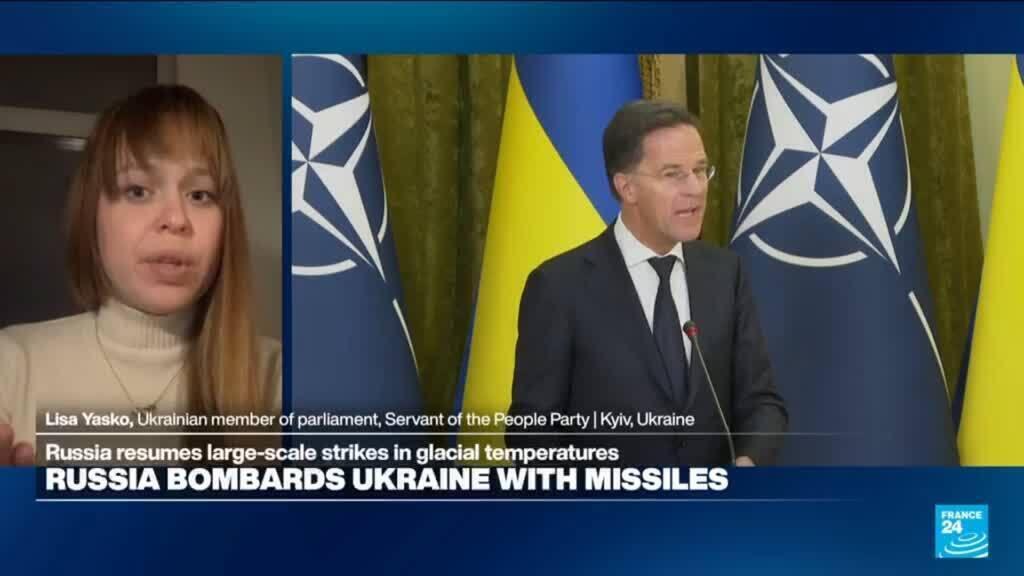 Video thumbnail for 'NATO could do so much more', Ukraine MP says as Russia resumes large-scale strikes