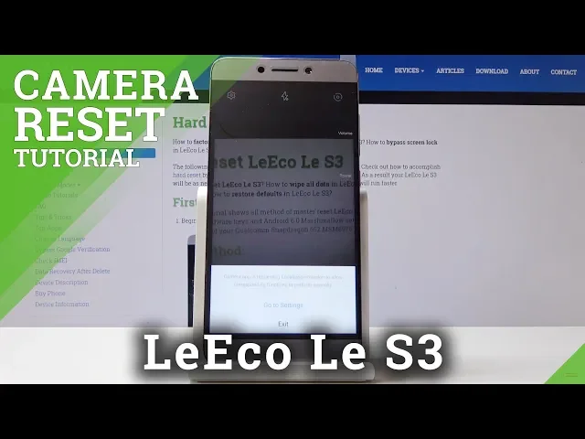 Video thumbnail for How to Fix Camera Settings in LeEco Le S3 - Reset Camera
