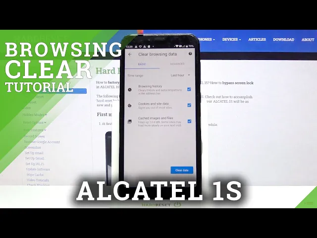 Video thumbnail for How to Clear Browsing Data on ALCATEL 1S – Clear Browsing History