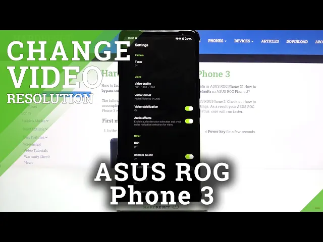 Video thumbnail for How to Change Video Resolution in ASUS ROG Phone 3 – Find Video Quality Options