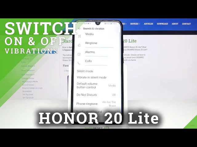 Video thumbnail for Honor 20 Lite - Change Vibration Settings