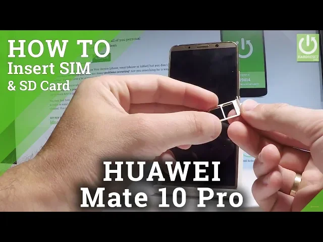 Video thumbnail for HUAWEI Mate 10 Pro INSERT SIM / Nano SIM Card Slo