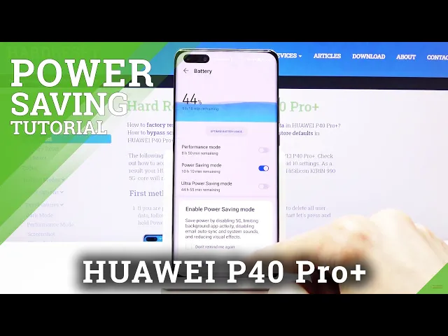 Video thumbnail for How to Turn On Power Saving Mode in HUAWEI P40 Pro+ - Low Power Solution