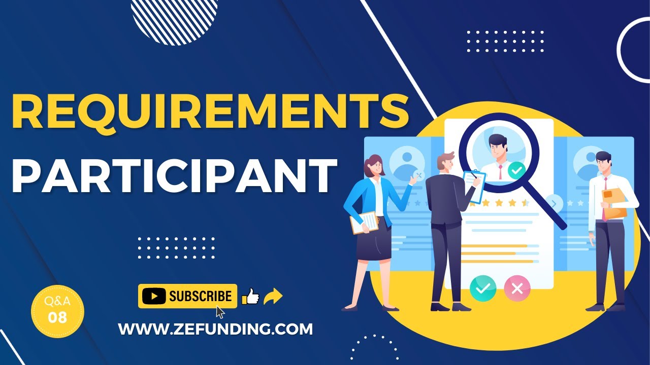 Video thumbnail for Zefunding: Who Can Participate?Participant requirements