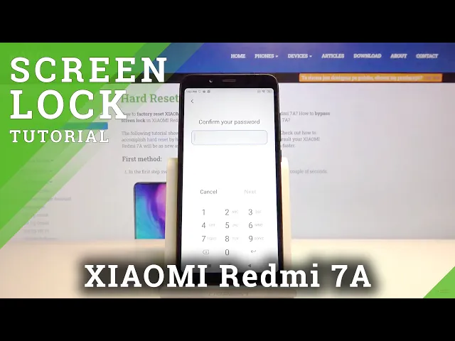 Video thumbnail for How to Change Lock Method in XIAOMI Redmi 7A – Lock Screen
