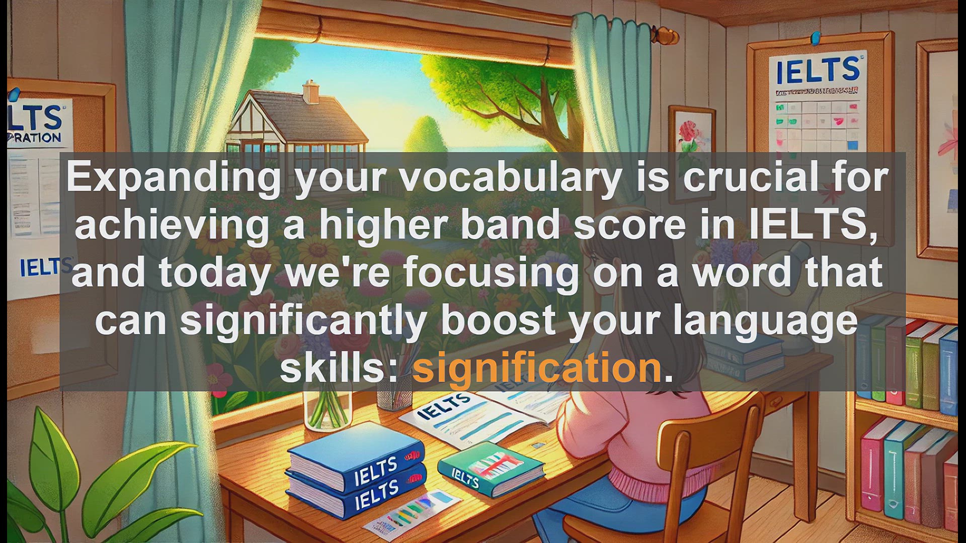 'Video thumbnail for 2500 Must Know IELTS 6.5 Vocabulary - IELTS Vocabulary Boost: Understanding 'Signification''