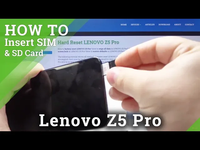 Video thumbnail for How to Install SIM Card in LENOVO Z5 Pro - Set Up Nano SIM