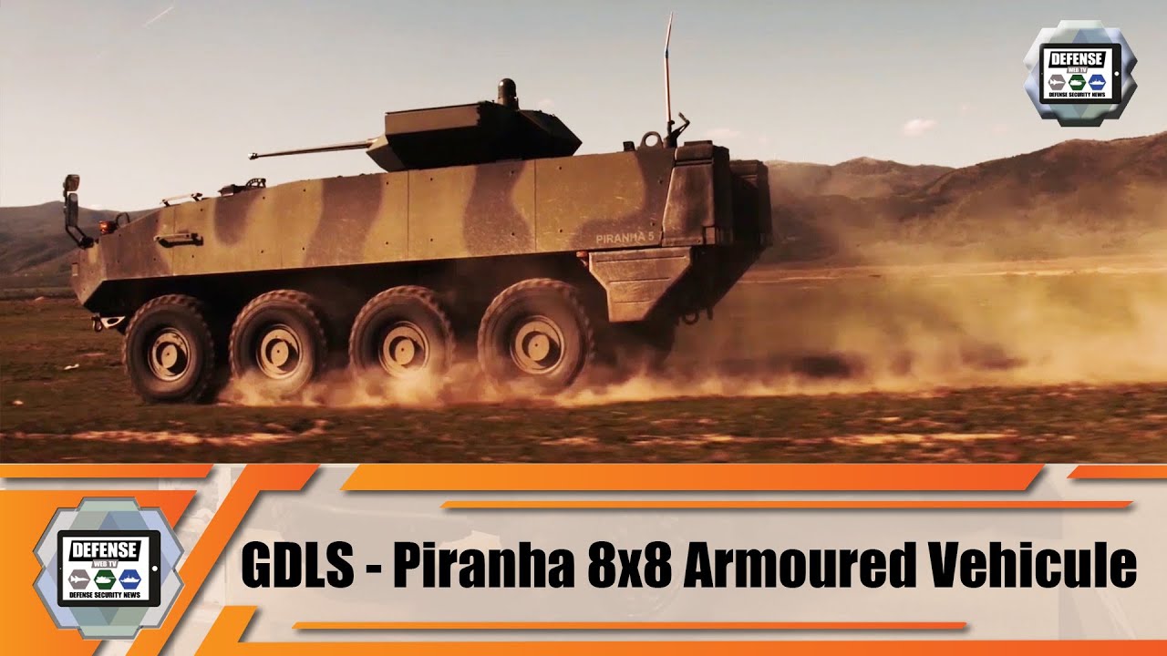 Video thumbnail for Piranha GDELS 8x8 wheeled armored combat vehicles APC IFV technical review analysis General Dynamics