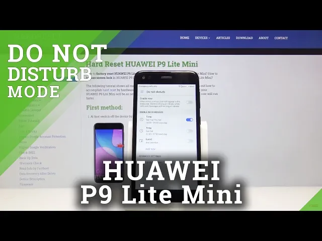 Video thumbnail for How to Activate Do Not Disturb Mode in HUAWEI P9 Lite Mini - Mute Sounds & Vibrations