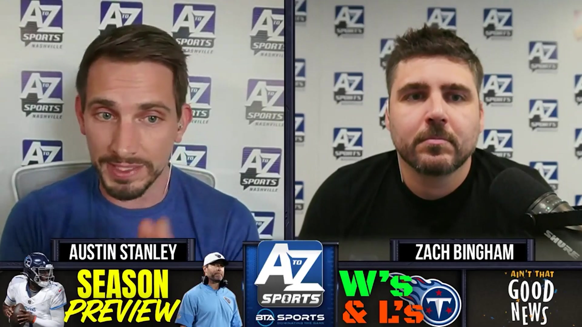 'Video thumbnail for a to z sports nashville: brian callahan's hot seat? titans' 2025 season outlook!'