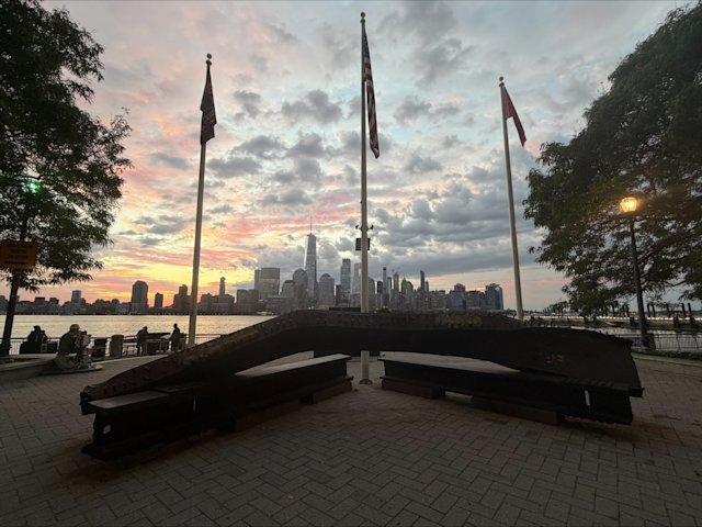 Video thumbnail for Families and first responders gather in Jersey City to mark 25 years since Sept. 11