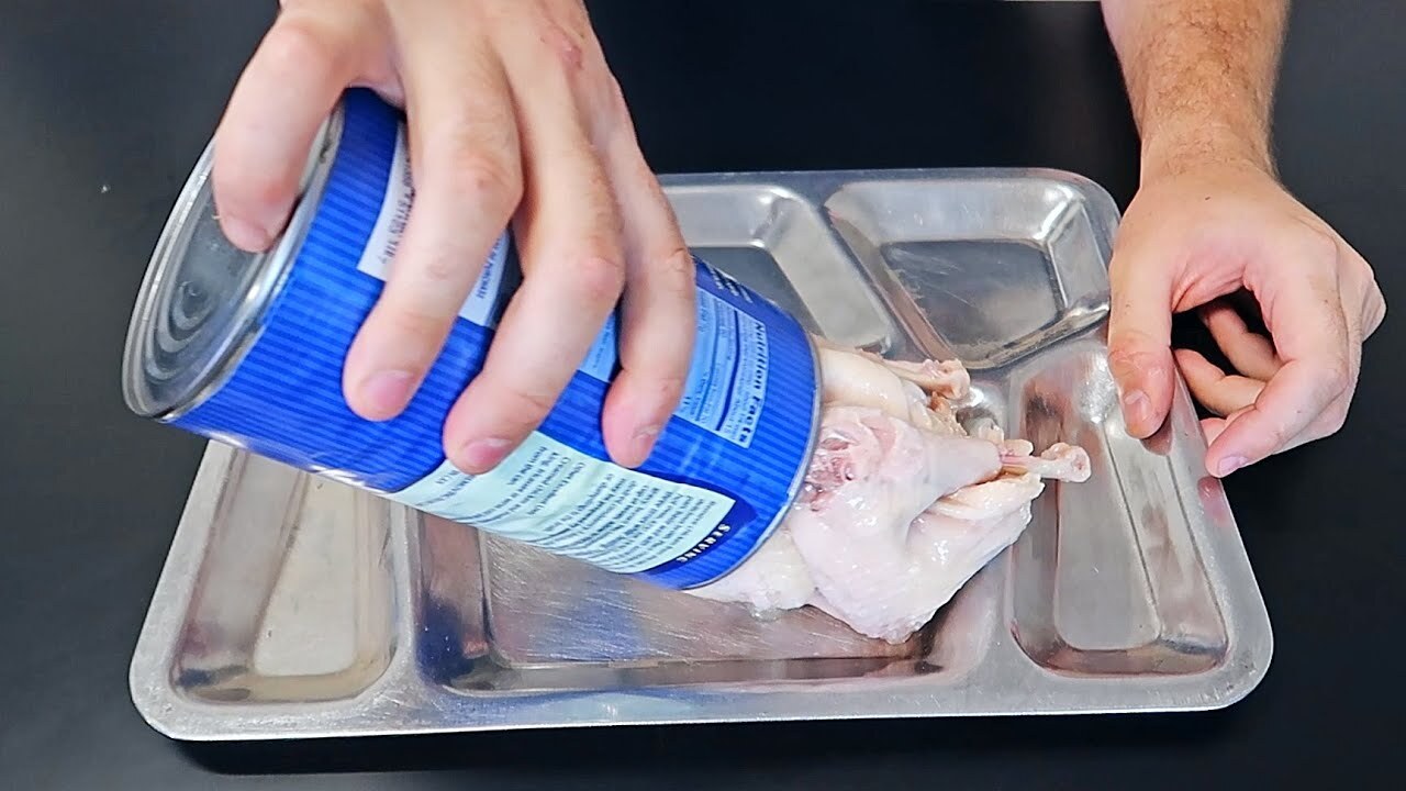 Video thumbnail for Taste Test Whole Chicken in a Can!?