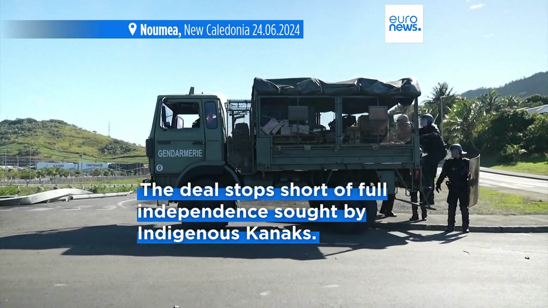 'Video thumbnail for New Caledonia to become a state in 'historic' agreement, but will remain French'