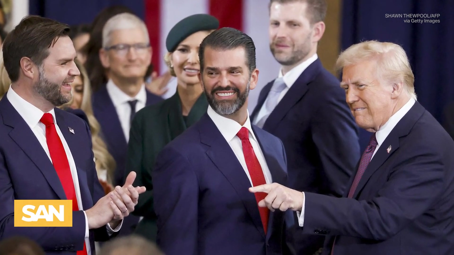 'Video thumbnail for Ethics questions loom over Trump Jr. benefiting financially from Pentagon drone deal'