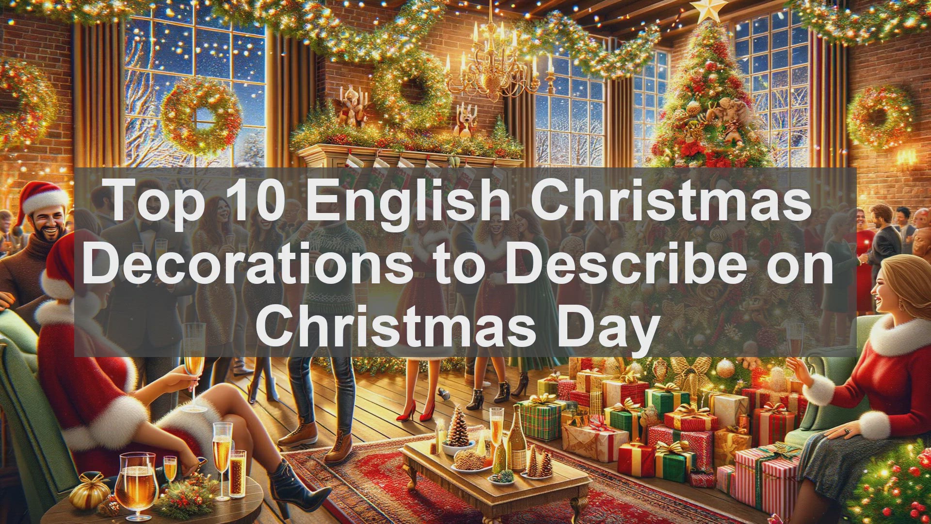 'Video thumbnail for Top 10 English Christmas Decorations to Describe on Christmas Day'