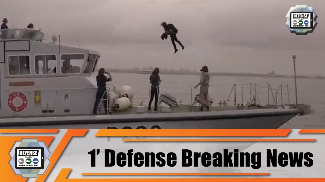 Video thumbnail for British Ironman to test his jet-powered bodysuit over water with Royal Navy after French Flying Man