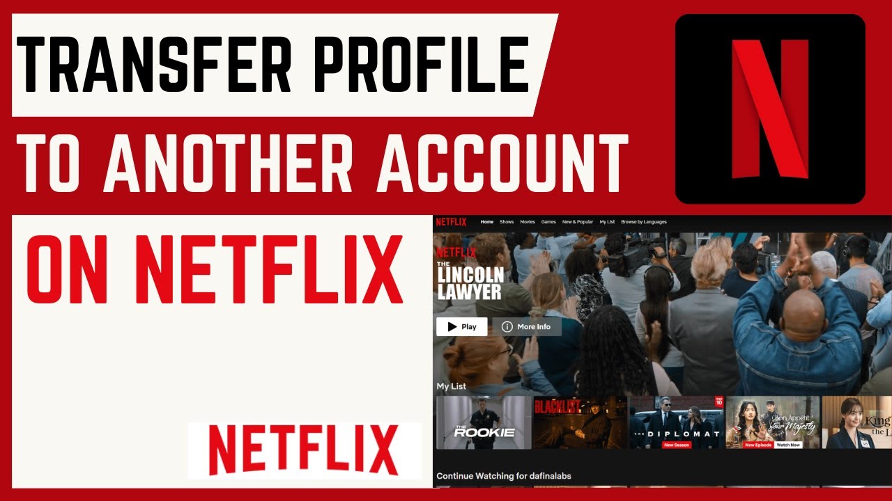 Video thumbnail for How To Transfer Netflix Profile To Another Account