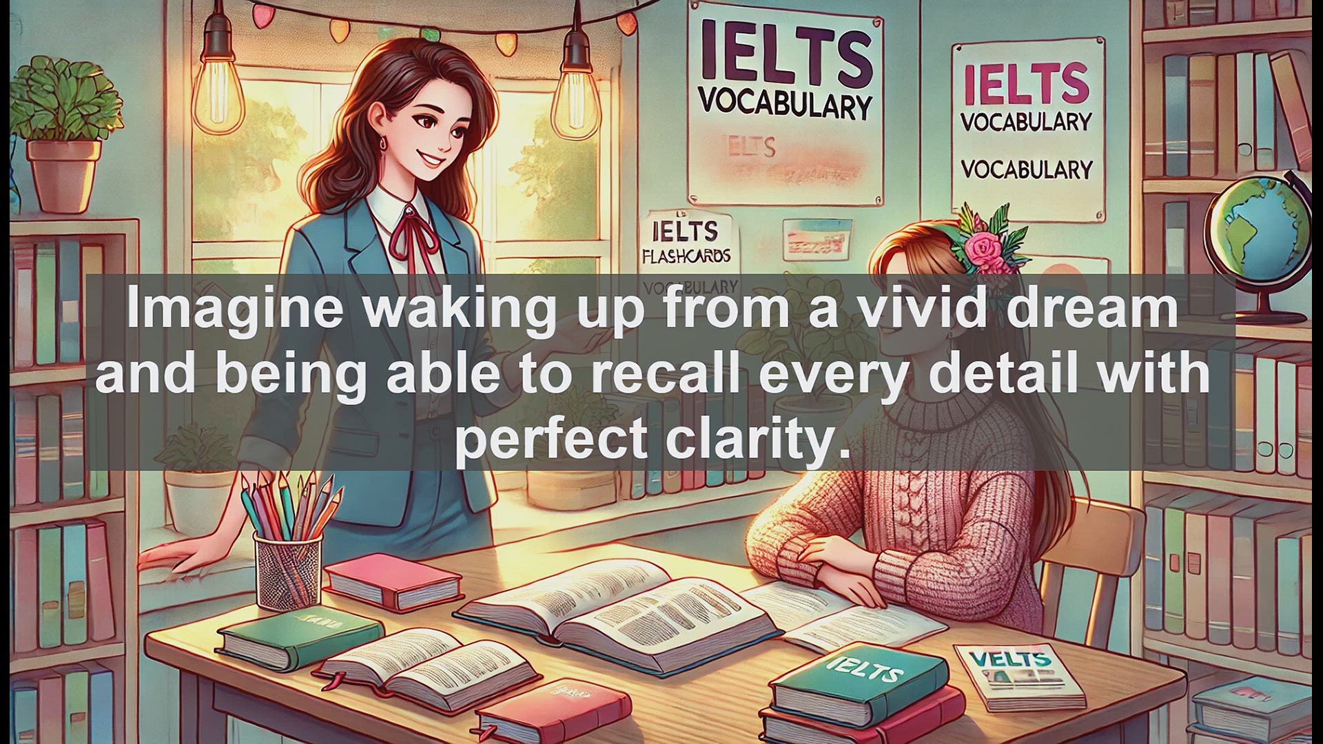 'Video thumbnail for 2500 Must Know IELTS 6.5 Vocabulary - Understanding 'Lucid': A Key IELTS Vocabulary Word'