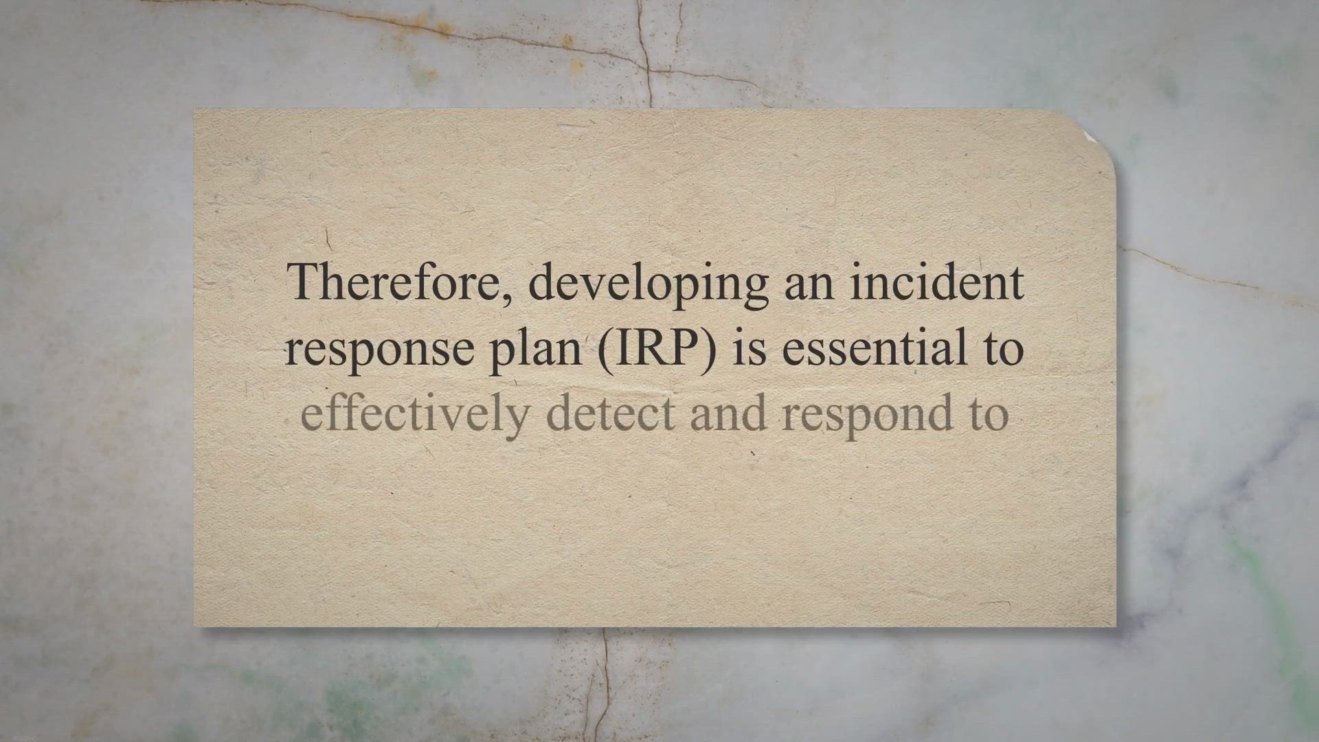 Video thumbnail for 8 Key Steps For Incident Response Planning: - CyberExperts.com