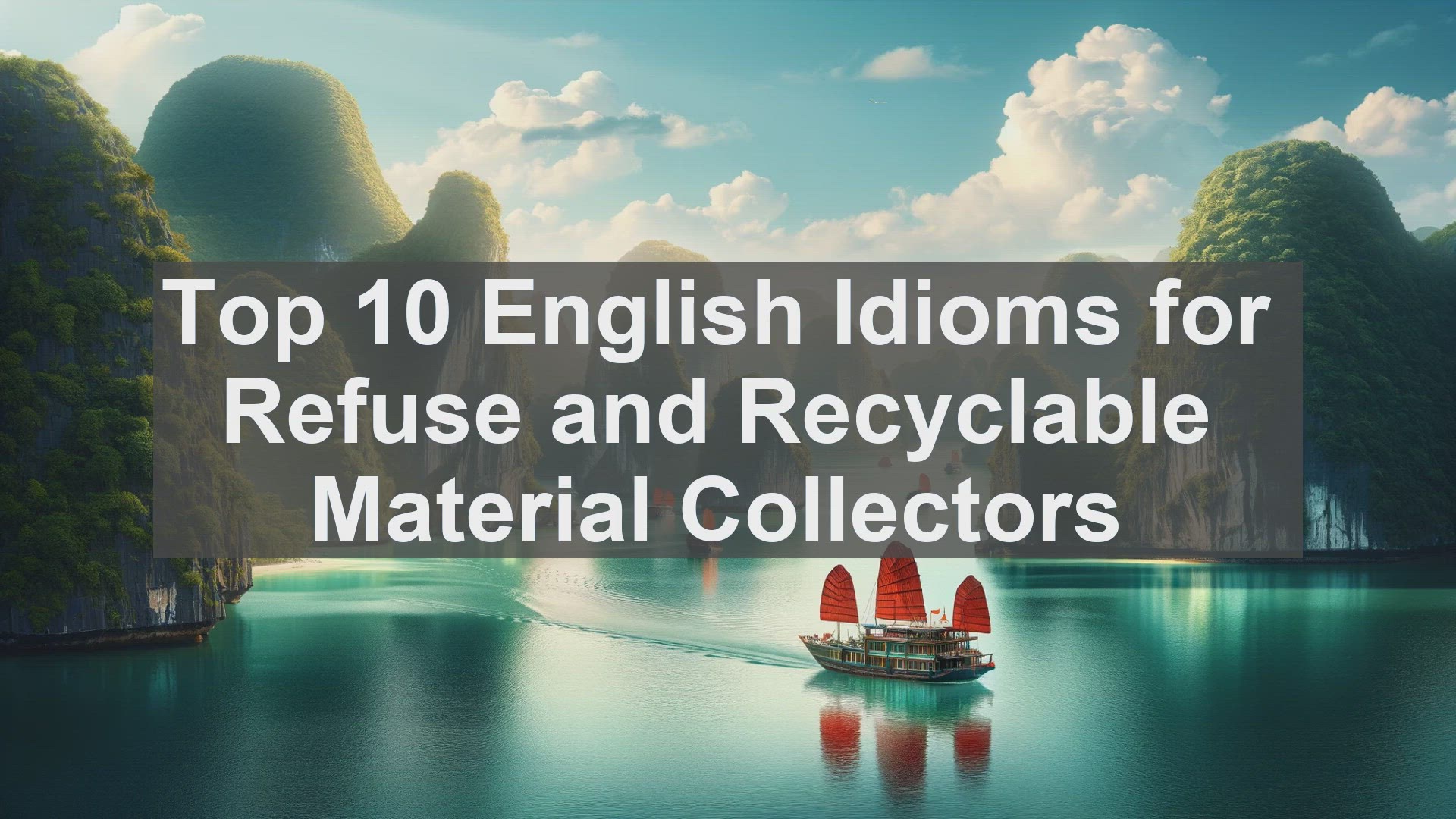 'Video thumbnail for Top 10 English Idioms for Refuse and Recyclable Material Collectors'
