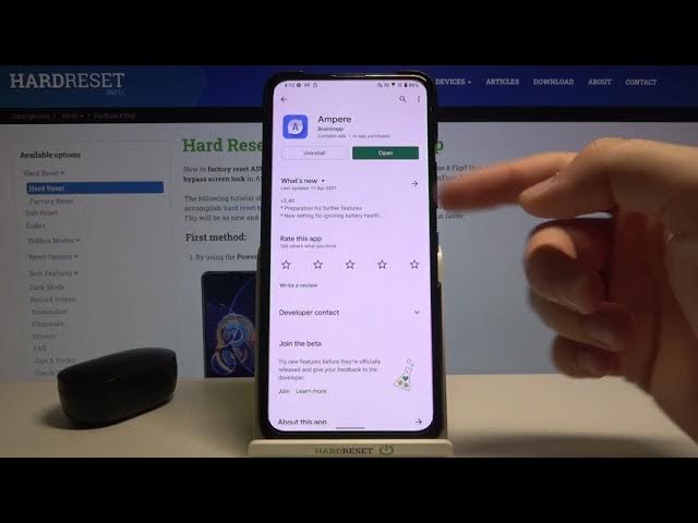 Video thumbnail for How to Check Battery Info in Ampere App in ASUS ZenFone 8 Flip – Battery Checkup