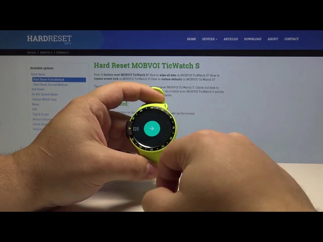 Video thumbnail for How to Change Date in MOBVOI TicWatch S - Time Settings