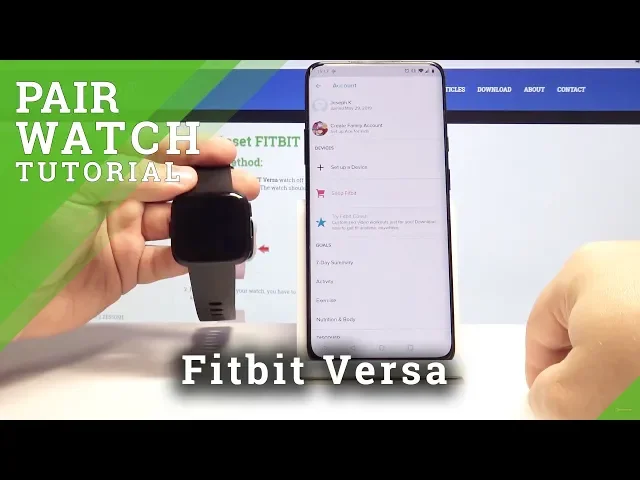Video thumbnail for How to Pair Fitbit Versa - Connect Fitbit Device
