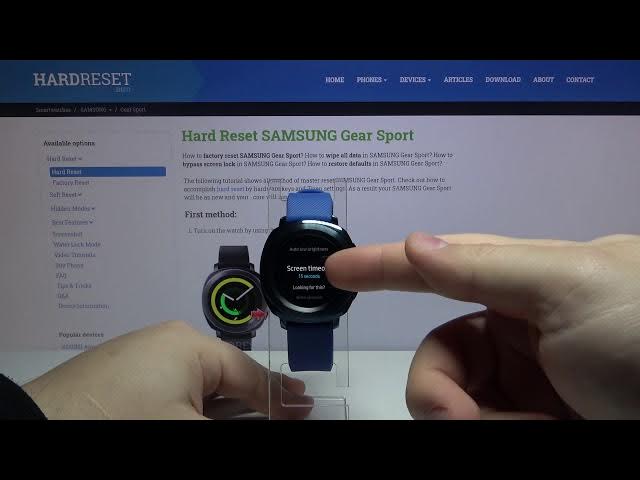 Video thumbnail for How to Change Screen Timeout in SAMSUNG Gear Sport – Display Settings