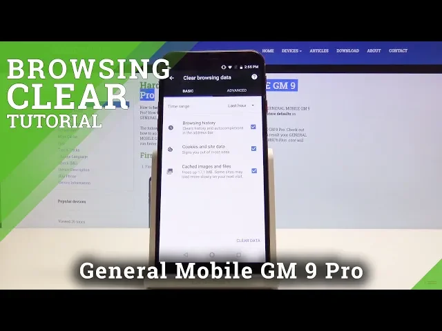 Video thumbnail for How to Clear Browsing Data in GENERAL MOBILE GM 9 Pro - Erase Browser Data