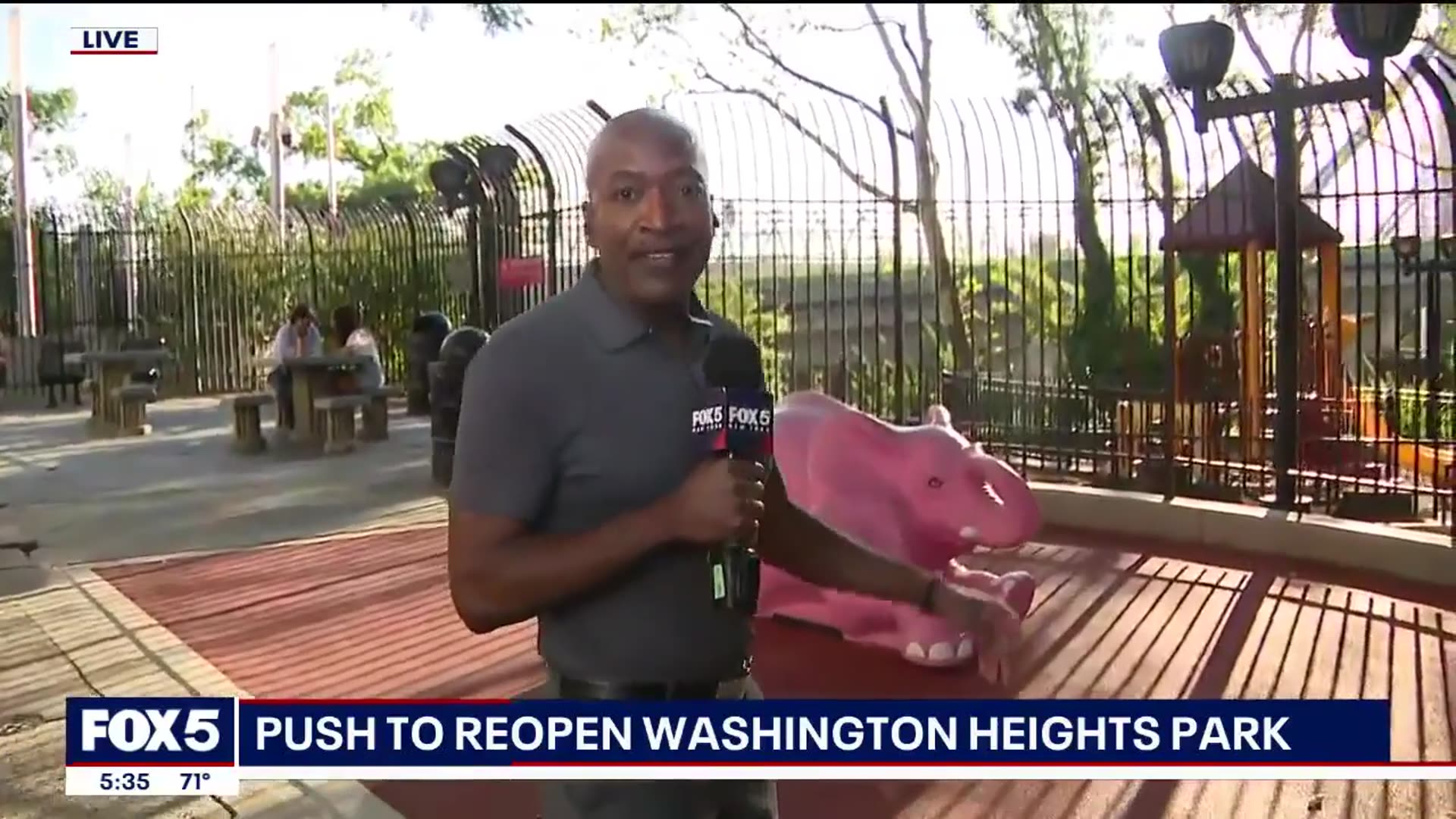 'Video thumbnail for Push to reopen Washington Heights Park'