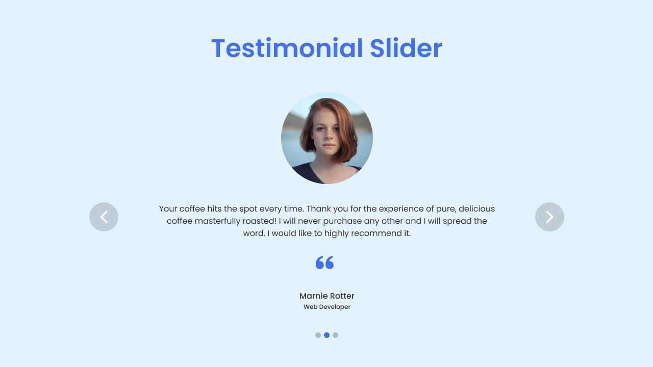 'Video thumbnail for How to Make Responsive Testimonial Slider in HTML CSS & JavaScript _ SwiperJs'