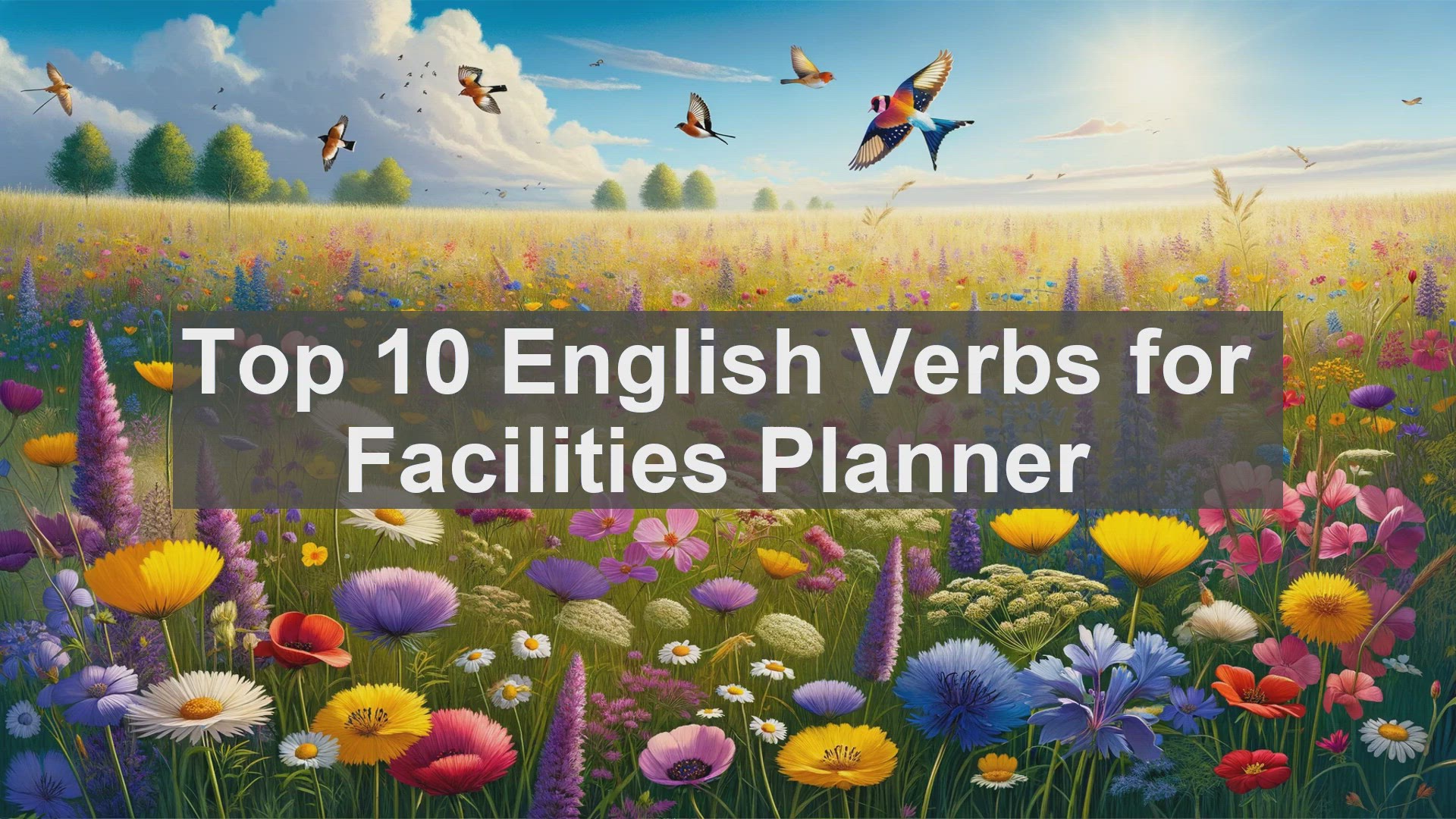 'Video thumbnail for Top 10 English Verbs for Facilities Planner'