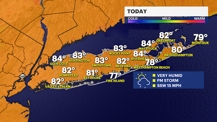 Video thumbnail for Showers, isolated downpour this afternoon as warm and humid weather continues