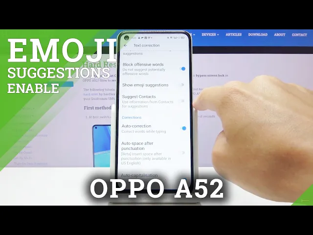 Video thumbnail for How to Activate Emoji Suggestion in Oppo A52 - Text Settings