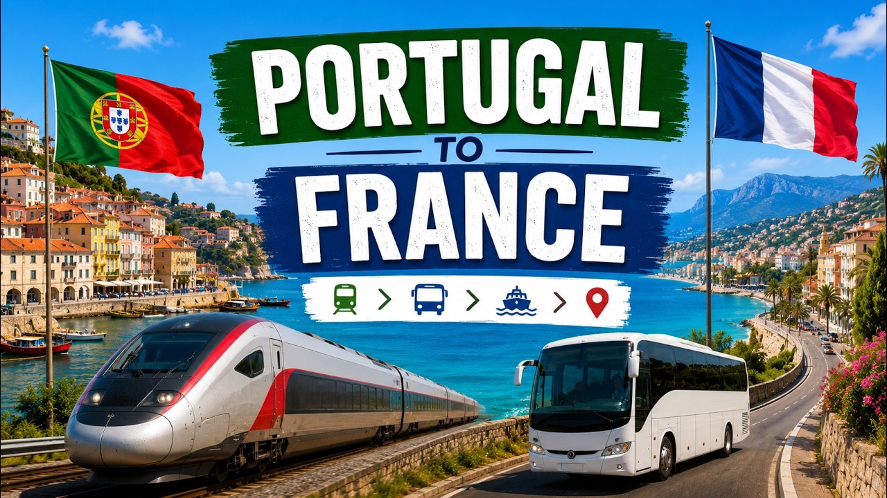 Video thumbnail for Lisbon Portugal to France Riviera Without Flying | Trains, Buses, Taxi and More!