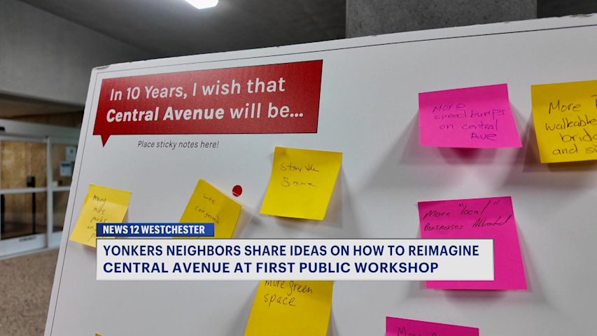 Video thumbnail for Yonkers residents help 'Reimagine Central Avenue' during first of 3 public workshops