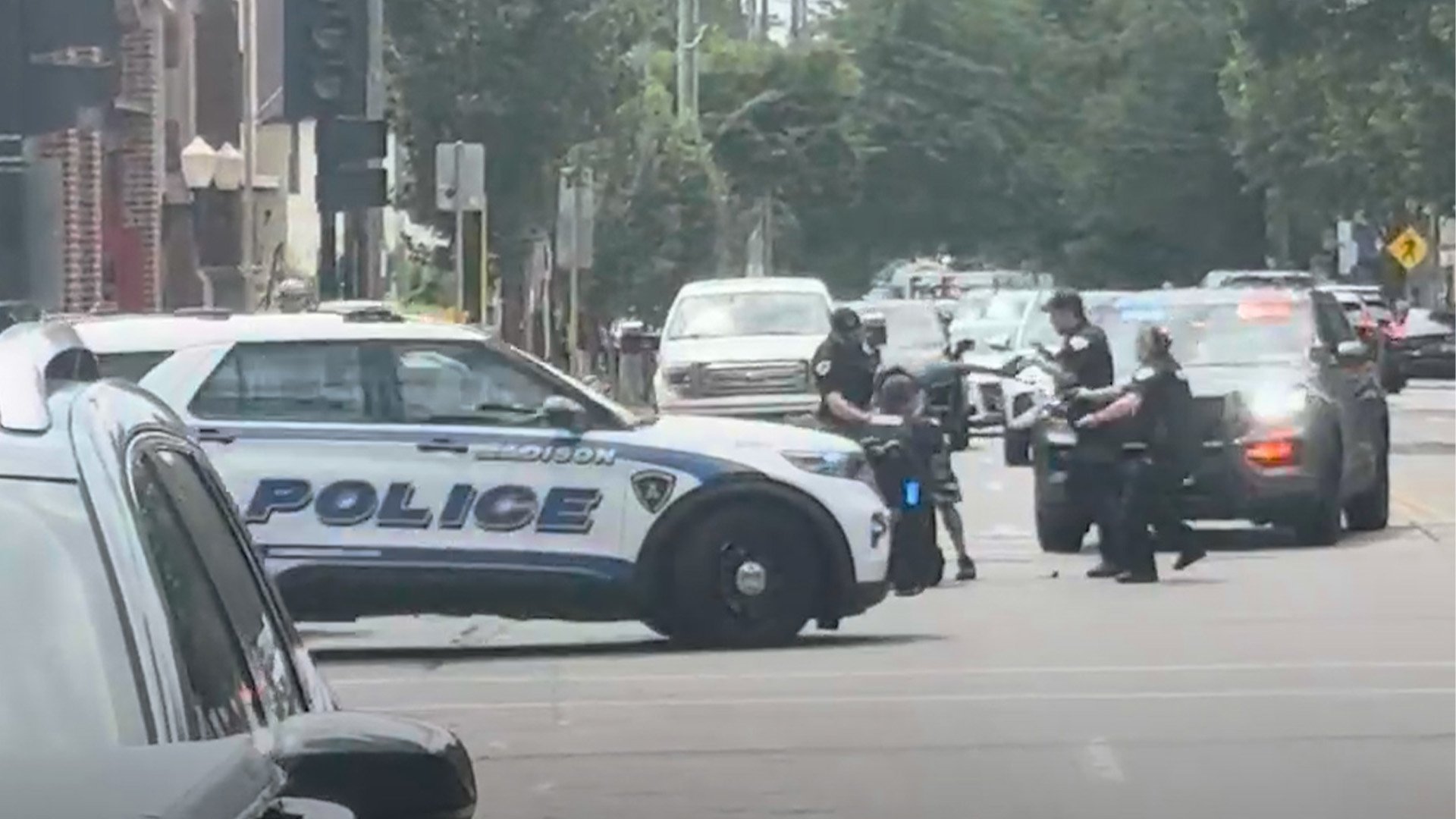 Video thumbnail for Videos show the moment police officer shoots man on street in Wisconsin