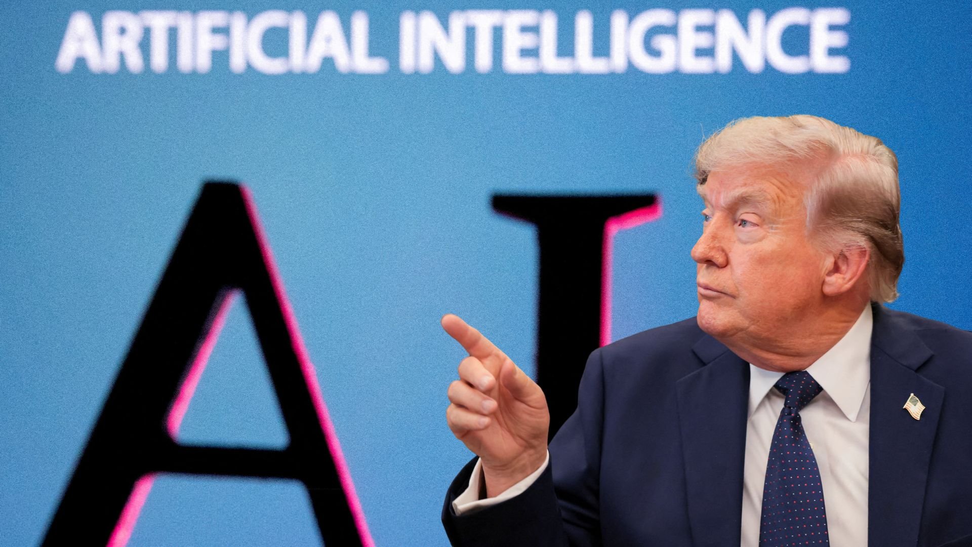 Video thumbnail for Trump calls AI safety warnings a 'hoax' as tech leaders raise alarm