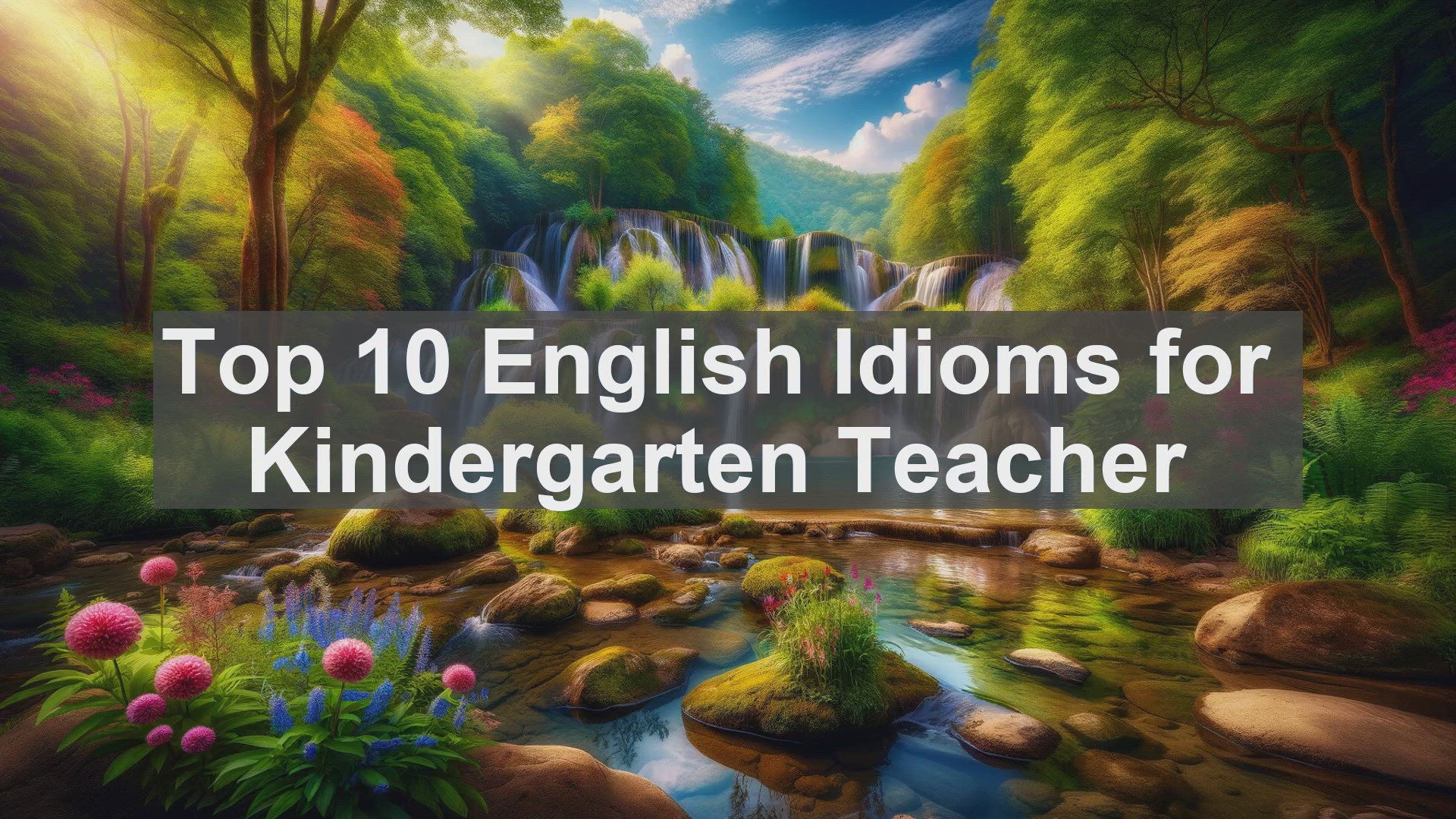 'Video thumbnail for Top 10 English Idioms for Kindergarten Teacher'