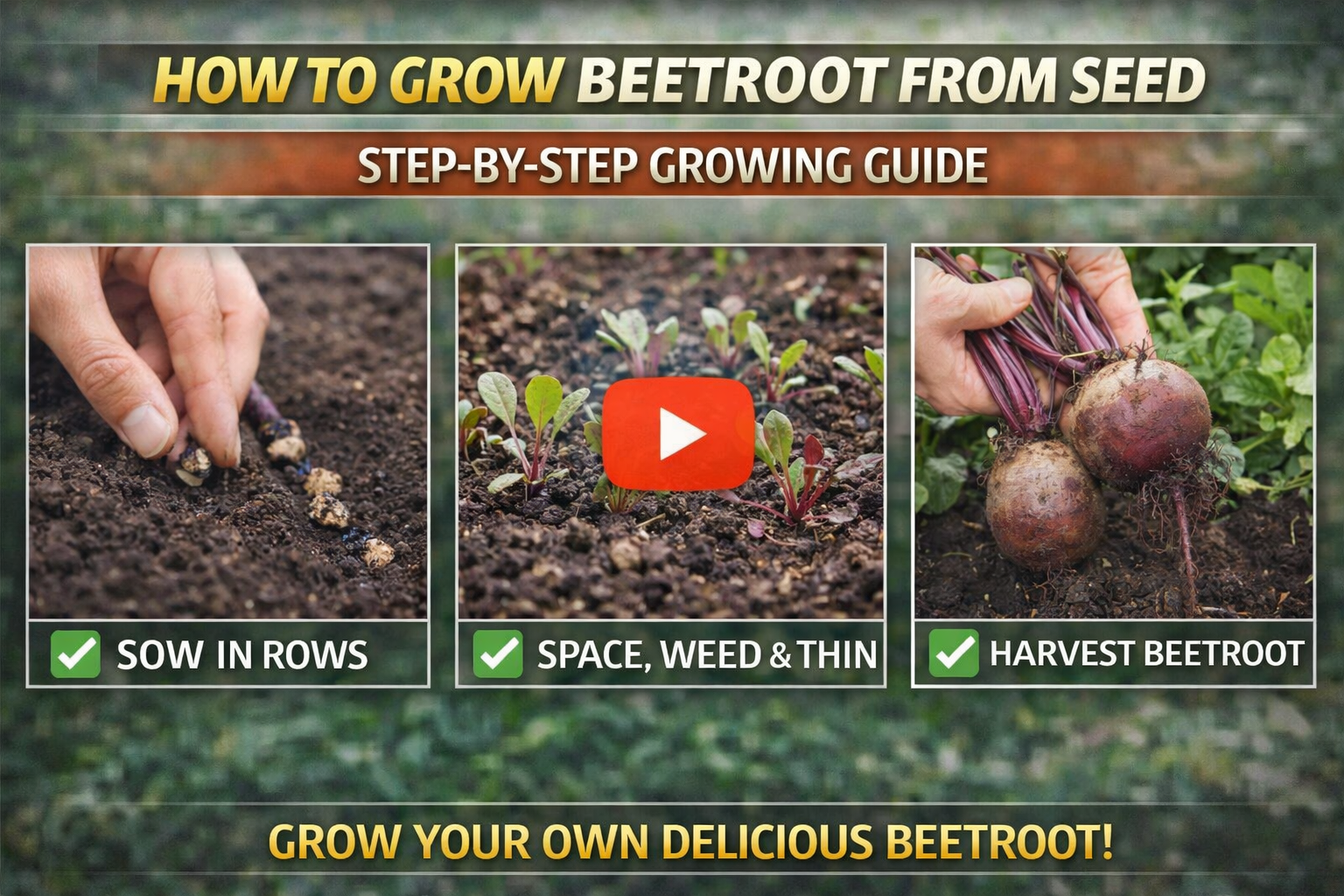Video thumbnail for How to Grow Beetroot from Seed | Step-by-Step Growing Guide