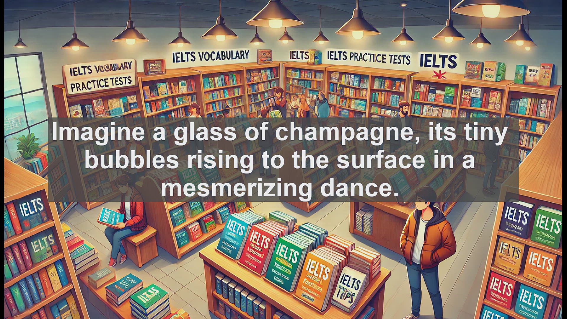 'Video thumbnail for 5000 Must Know IELTS 8.0 Vocabulary - Effervesce: Boost Your IELTS Score with This Bubbly Verb'