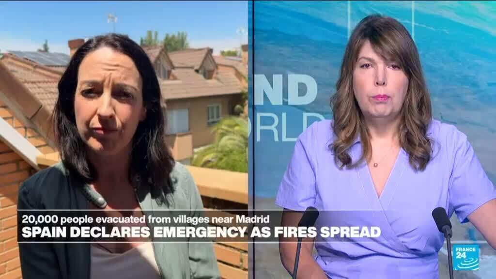 Video thumbnail for Spain declares emergency as fires spread