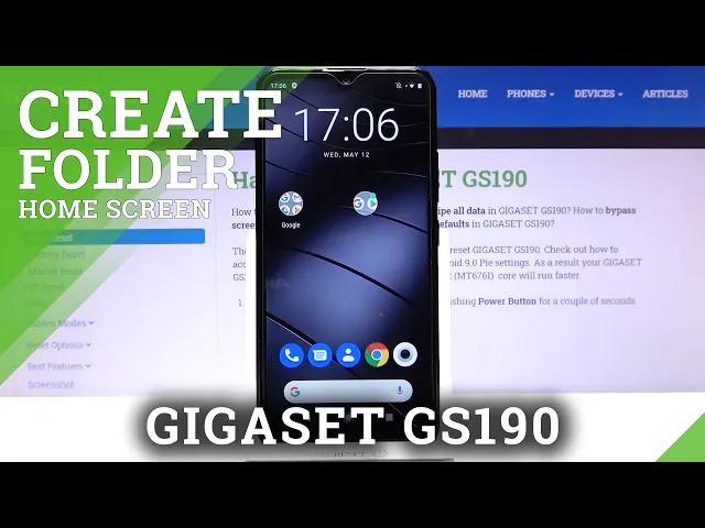 Video thumbnail for How to Create Folder on Home Screen on GIGASET GS190 – Make App Folder