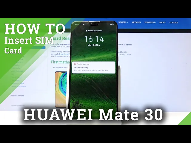 Video thumbnail for How to Insert Nano SIM Card in HUAWEI Mate 30 - SIM Installation