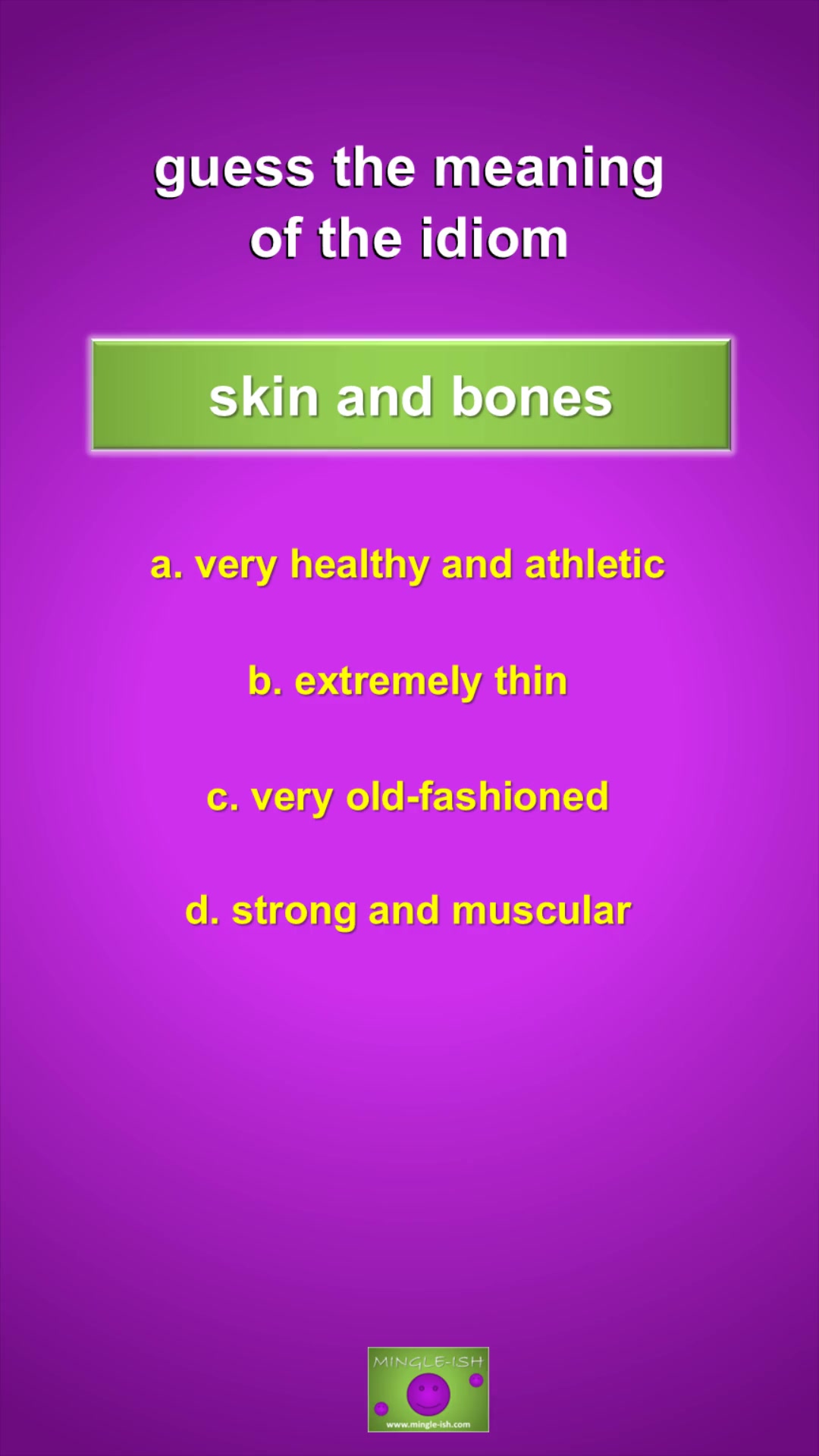 Video thumbnail for Skin Idioms Quiz: Guess the Meaning of the Idiom #1
