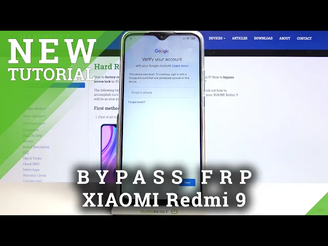 Video thumbnail for How to Unlock FRP in XIAOMI Redmi 9 – Bypass Google Verification