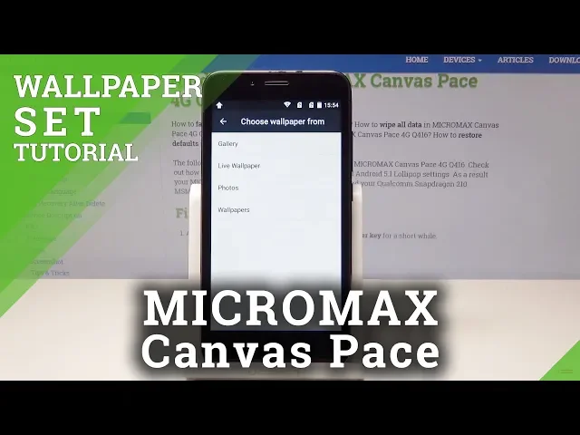 Video thumbnail for How to Change Wallpaper in MICROMAX Canvas Pace - Desktop Update