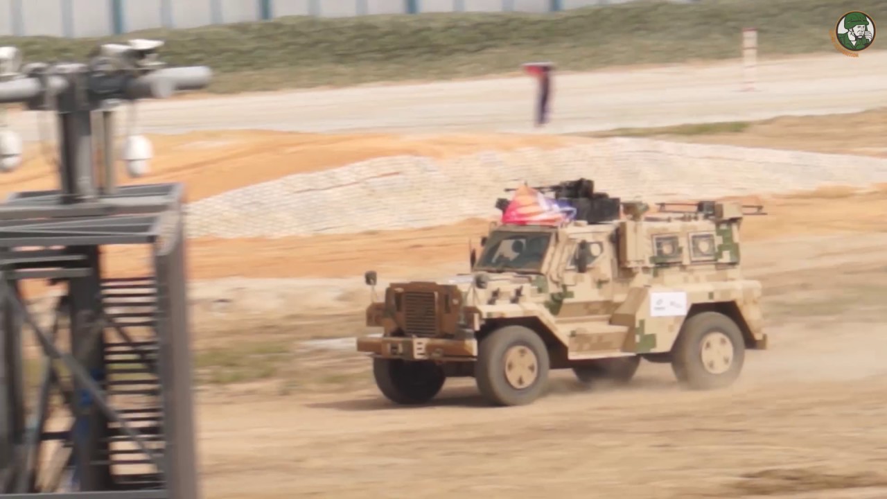 'Video thumbnail for Live mobility demonstration NORINCO main battle tank armoured all terrain vehicles AirShow China'