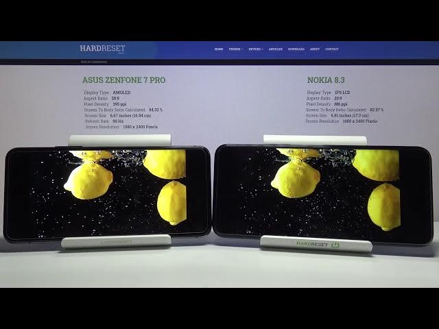 Video thumbnail for Display Comparison ASUS ZenFone 7 Pro vs NOKIA 8.3 | Screen Quality TEST
